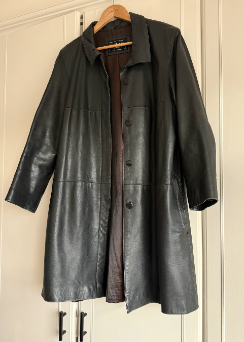 Vintage Black Leather Milan Jacket