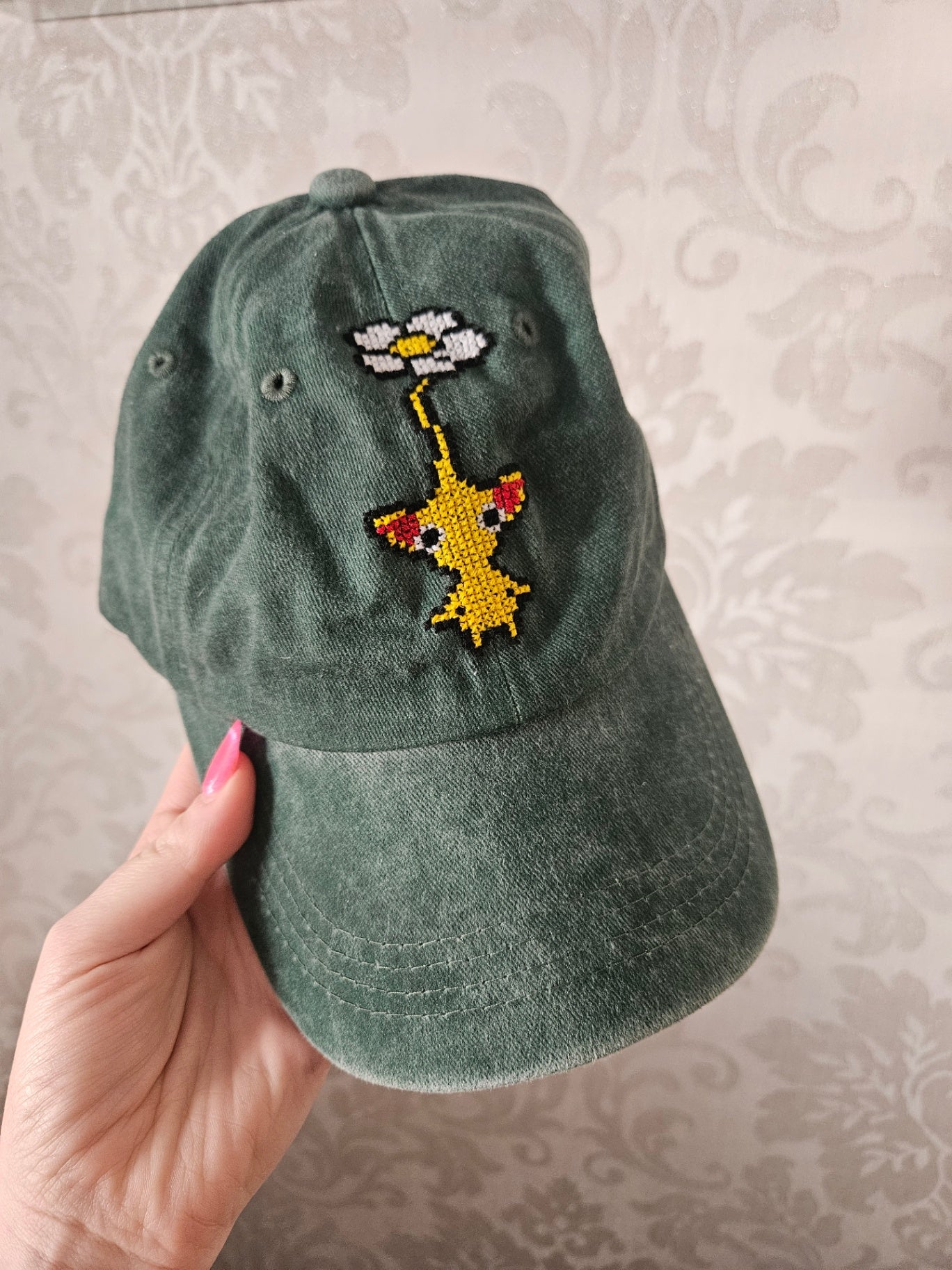 Green pikmin cap