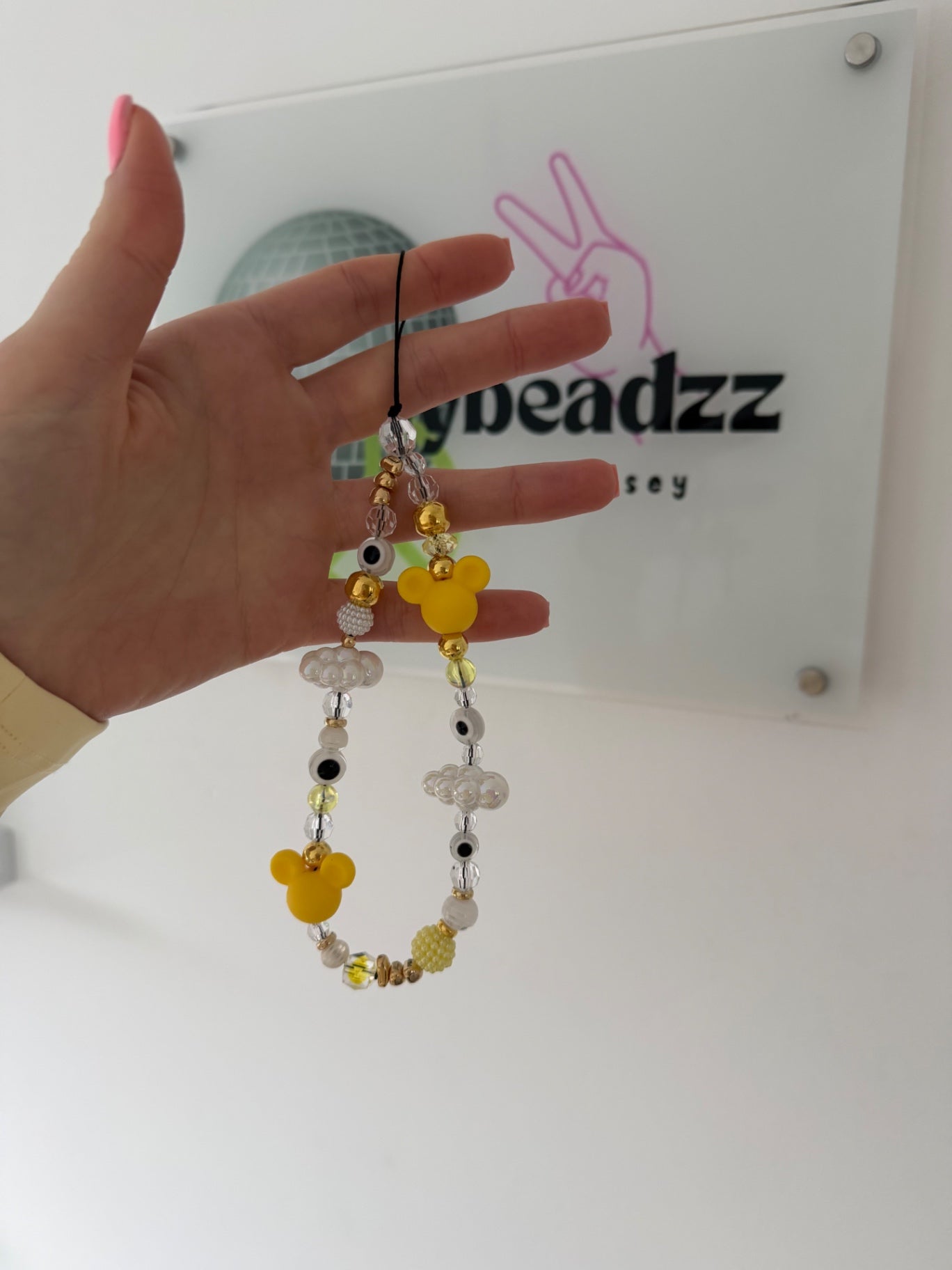 Disney phone charm - yellow