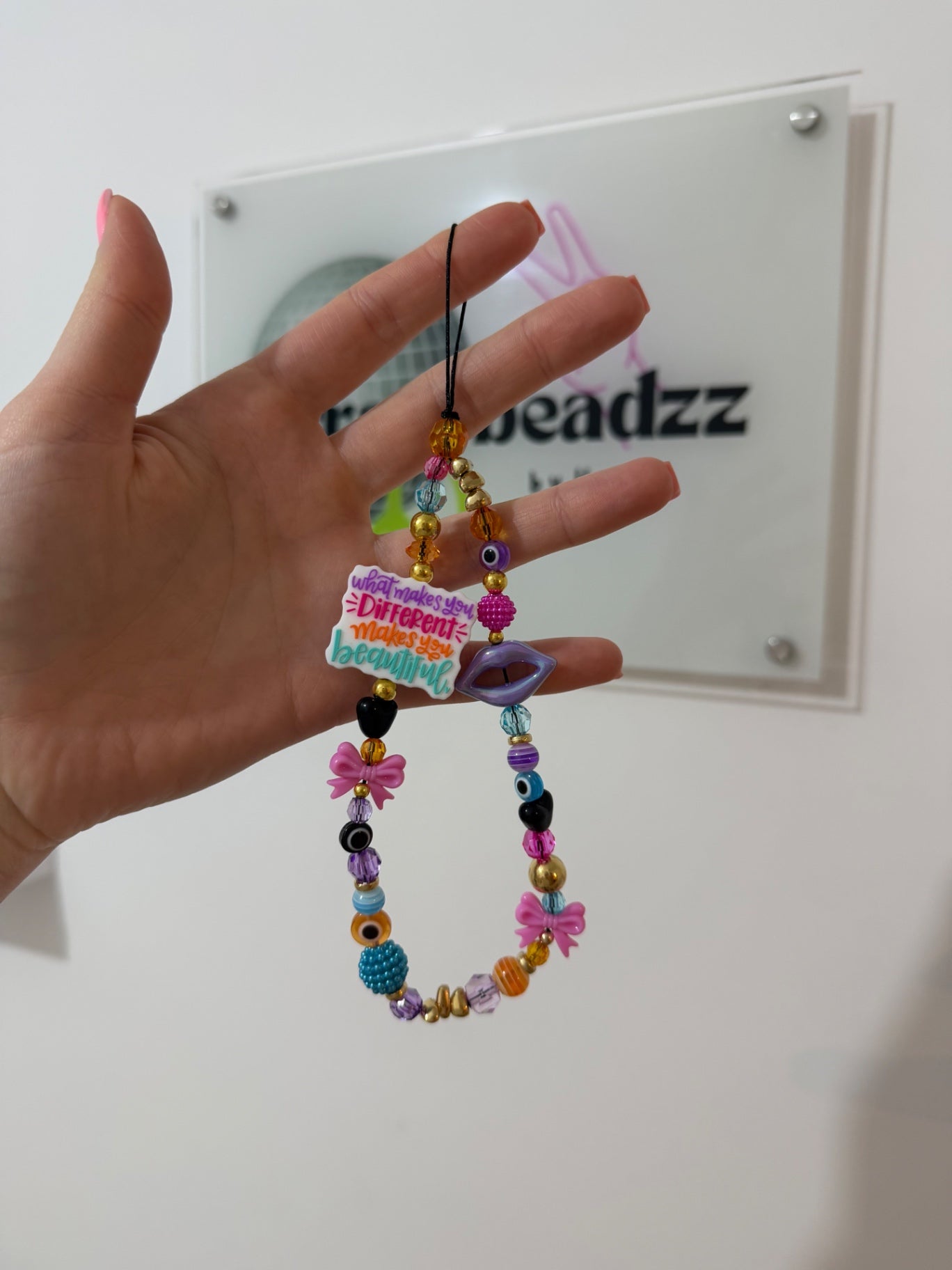 ‘What makes you different’ phone charm