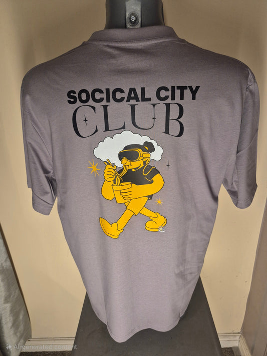 Social City Club noodle walk. M grey 