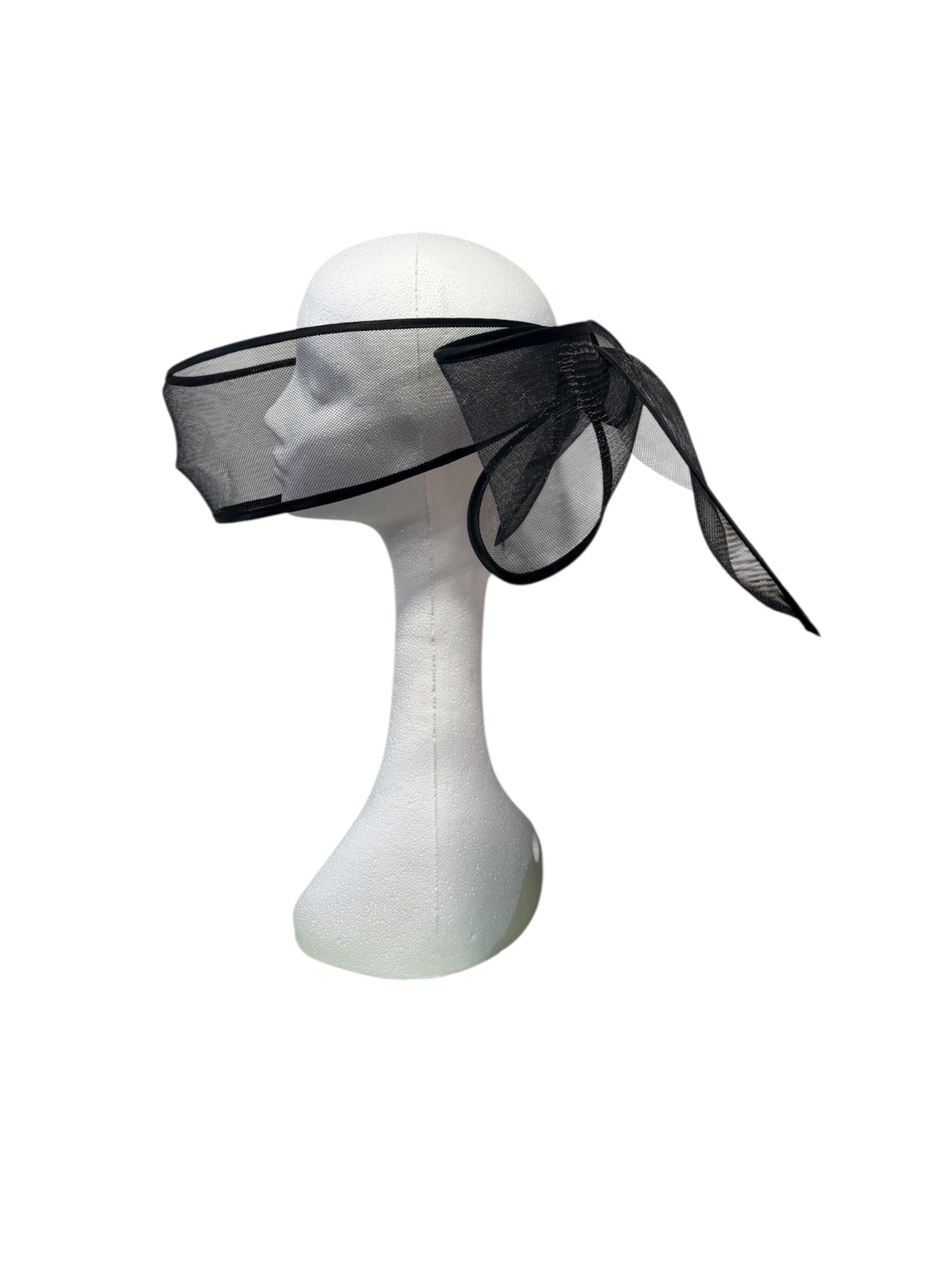 Black Moonrise Halo Fascinator Headpiece