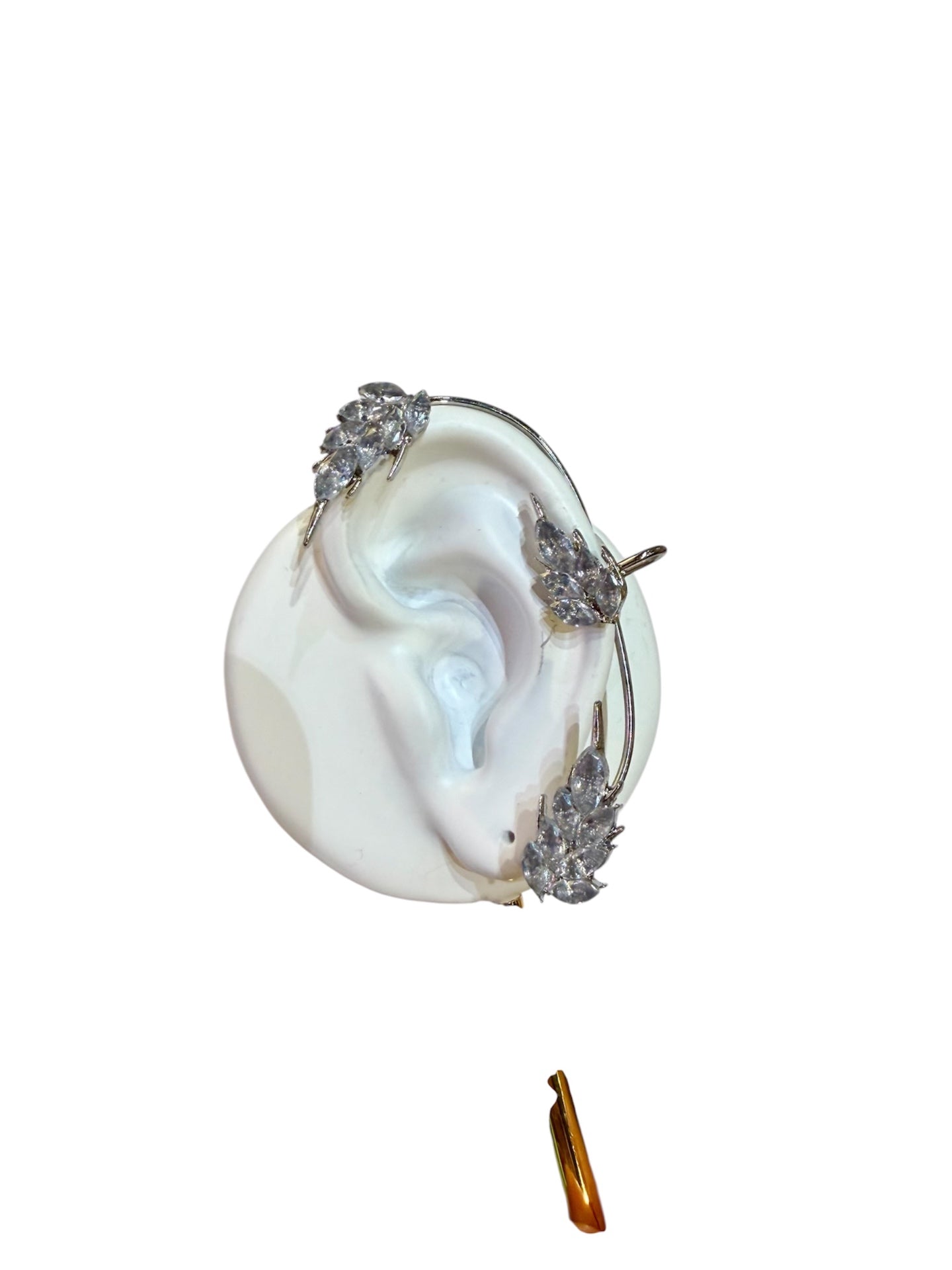 Silver Lear Crystal Ear Cuff