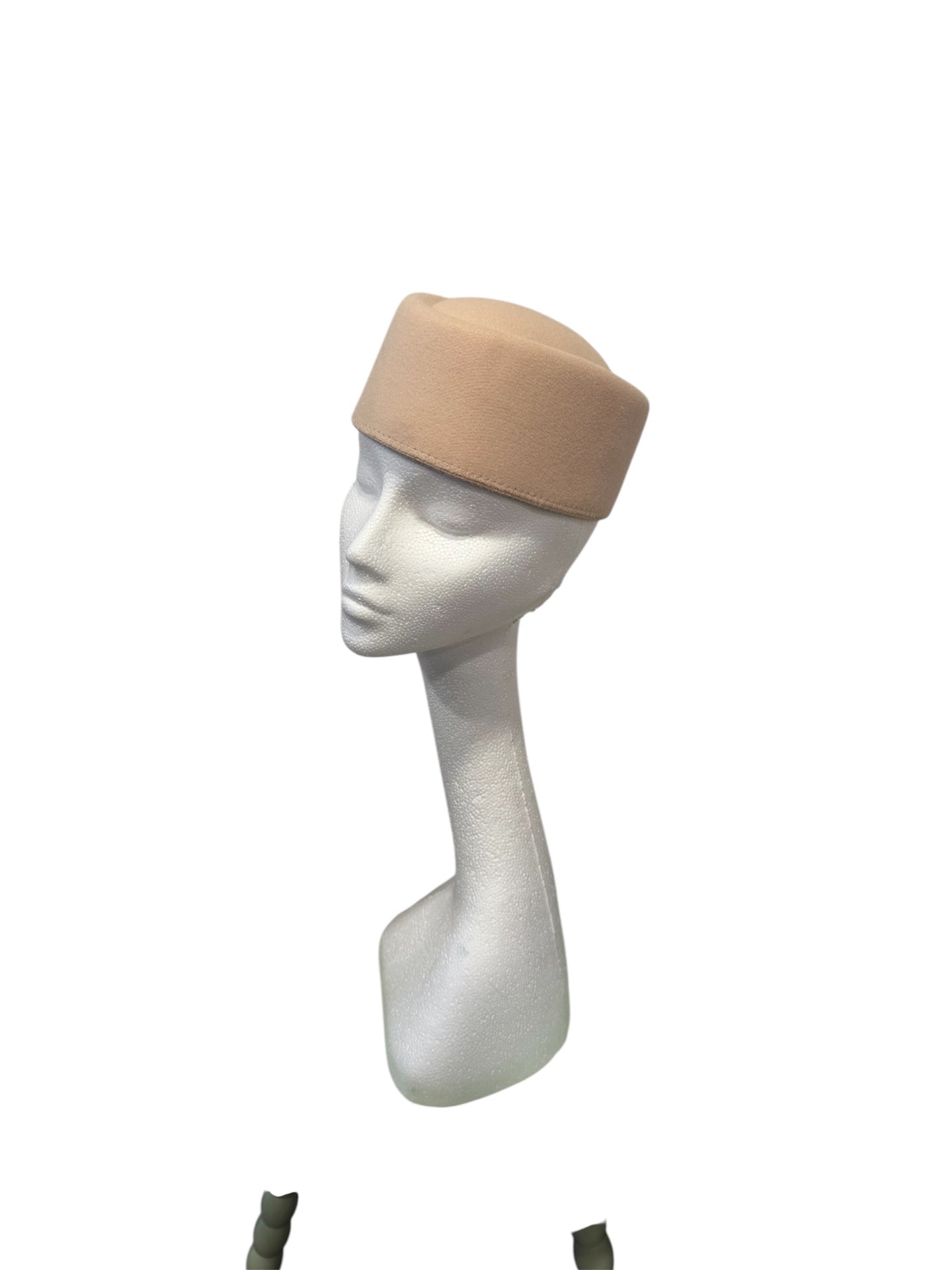 Camel Pillbox Hat One Size 