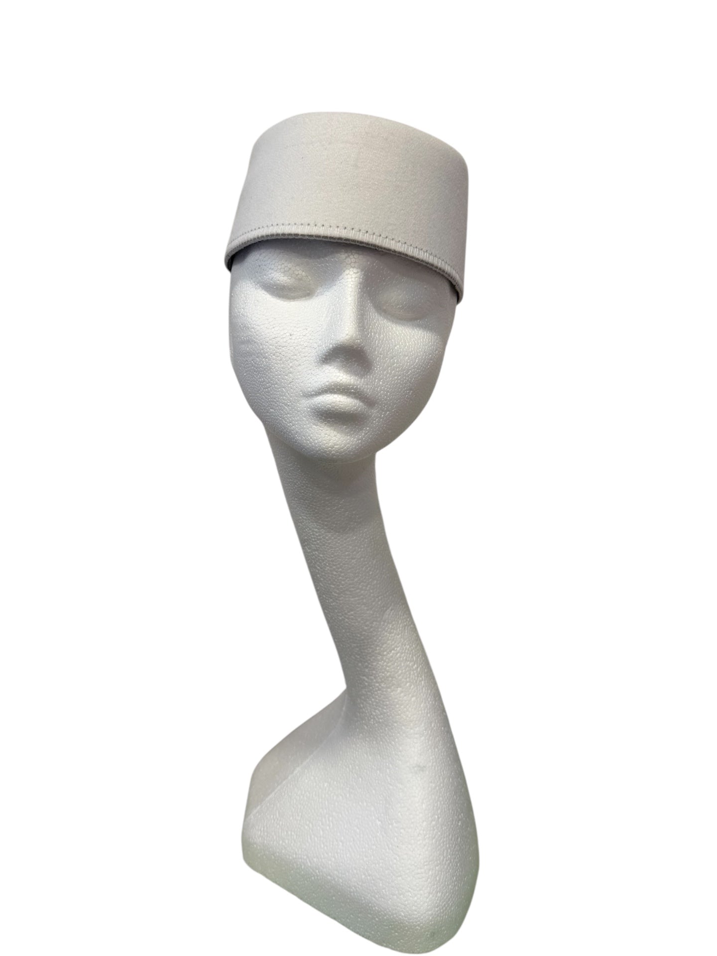 White Pillbox Hat One Size