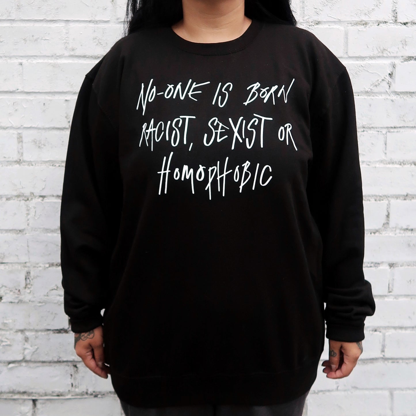 No-one is born... sweatshirt - XL
