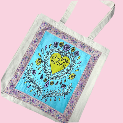 Choose Happiness tote bag