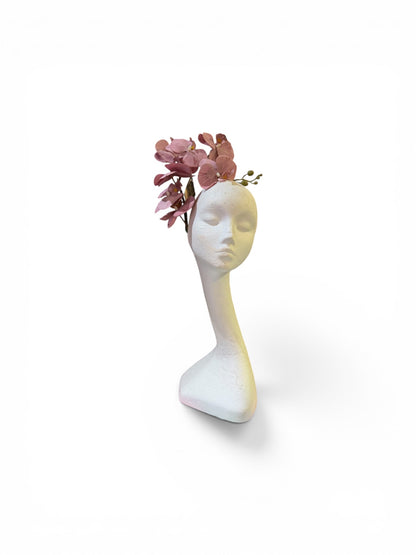 Orchid Headpiece Dusty Pink