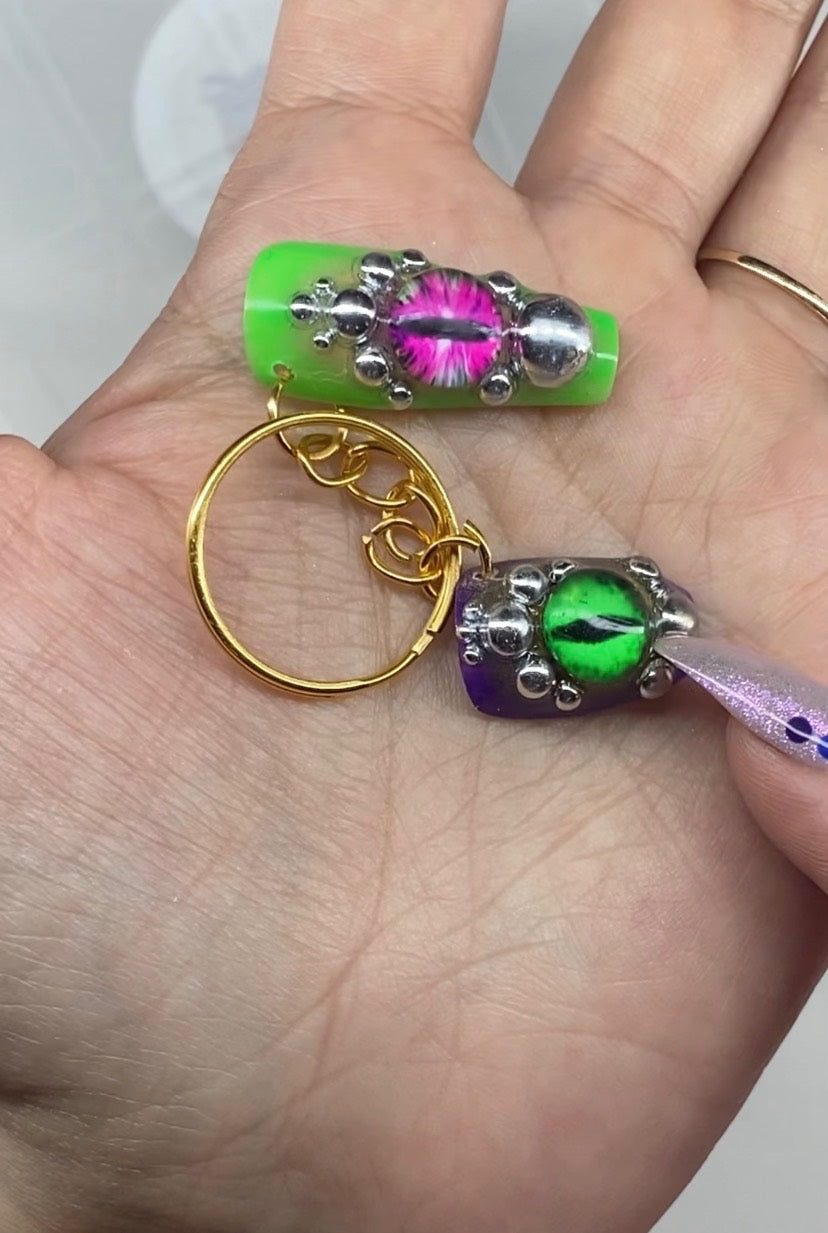 Handmade Dragon Eyes KeyChain