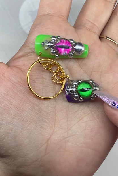 Handmade Dragon Eyes KeyChain