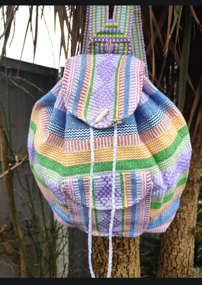 Malia mexican Baja backpack - pastels