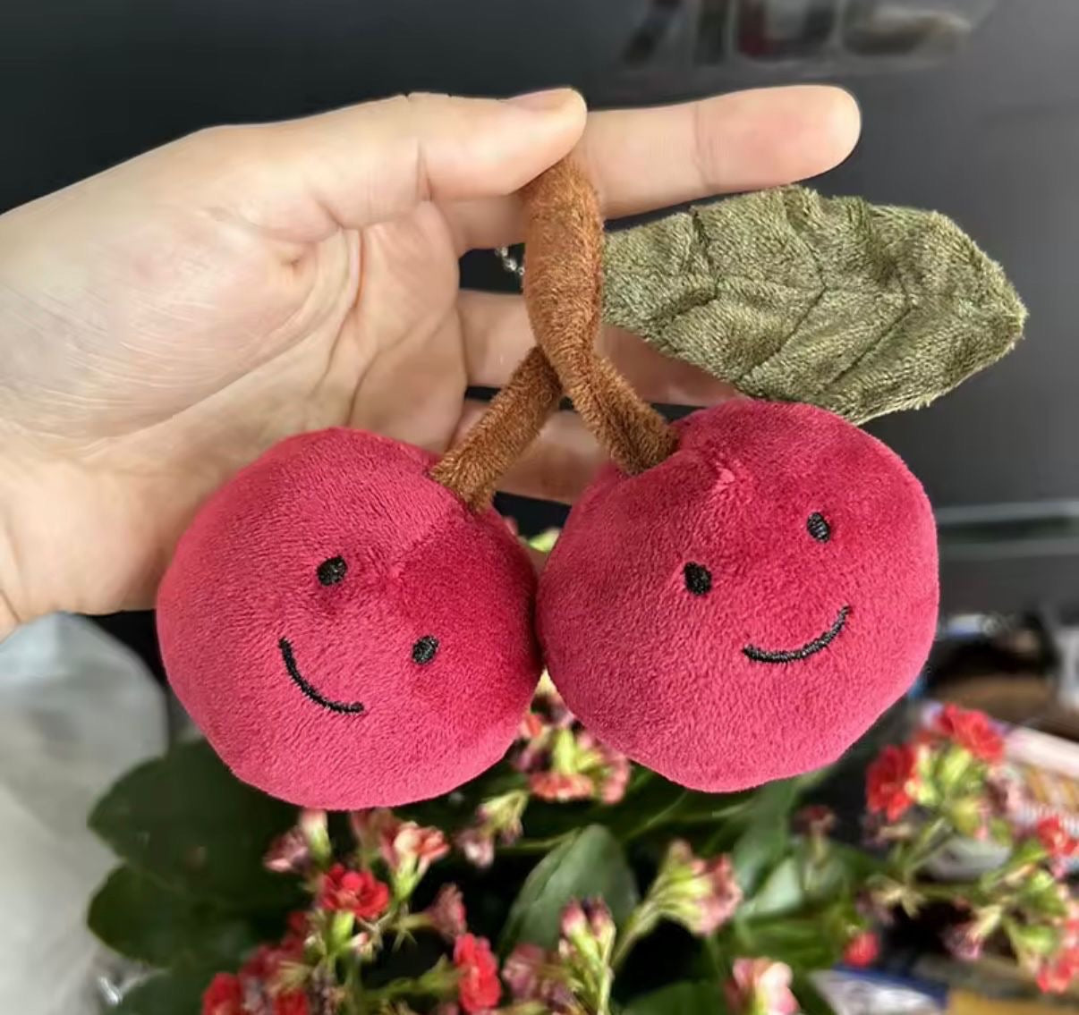 Cherry bag charm 