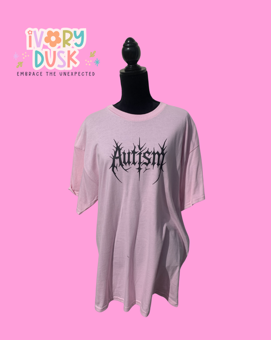 Metal autism tshirt size XL