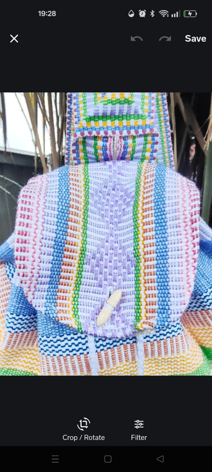 Malia mexican Baja backpack - pastels