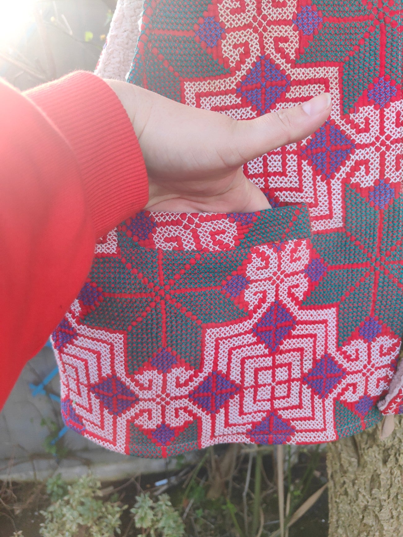 Woodstock Reversible Gilet - Vintage kantha fabric