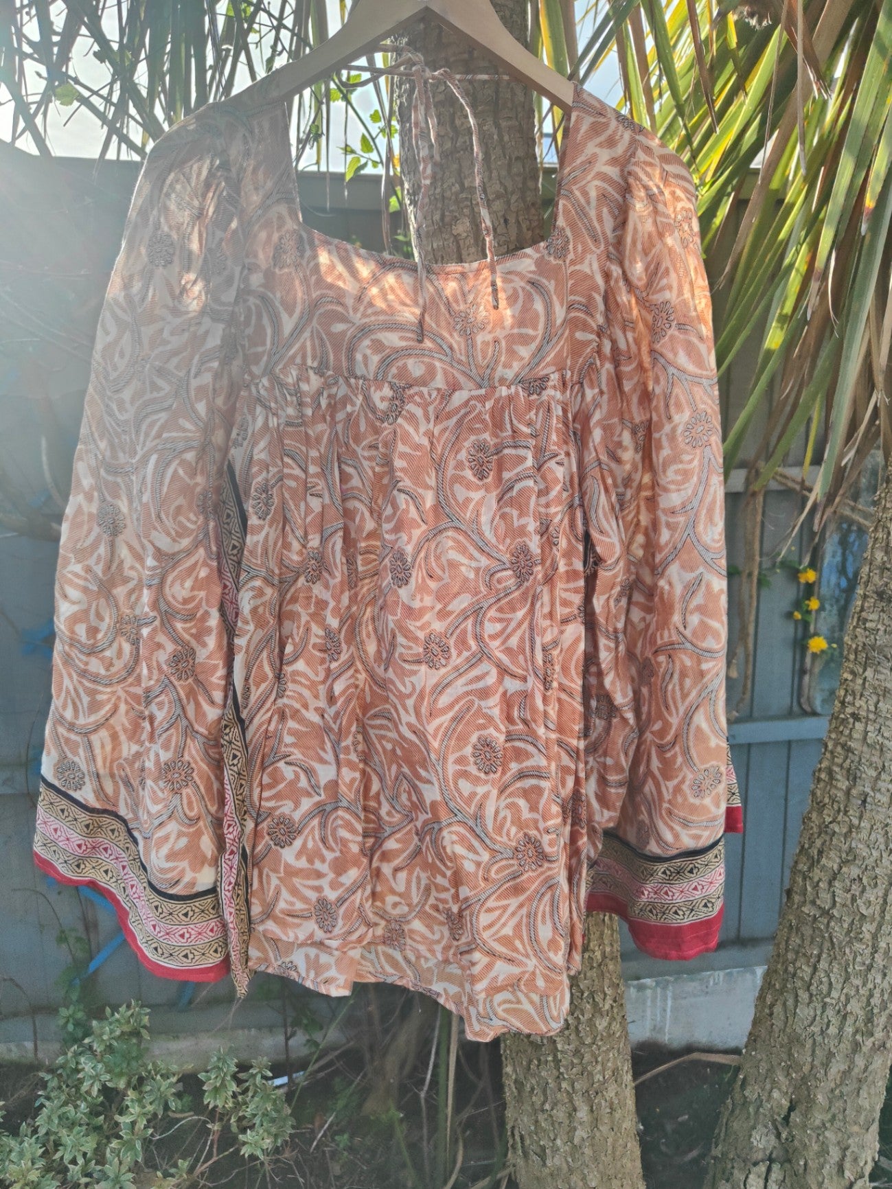 Gypset cotton smock top/tunic -one size