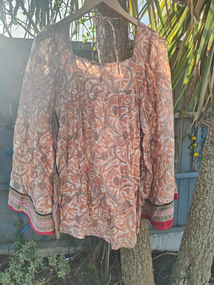 Gypset cotton smock top/tunic -one size