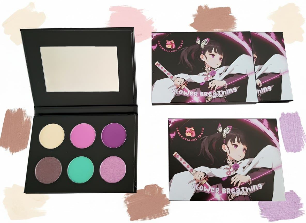Demon Slayer Kanao Tsuyuri Flower Breathing Eyeshadow Palette