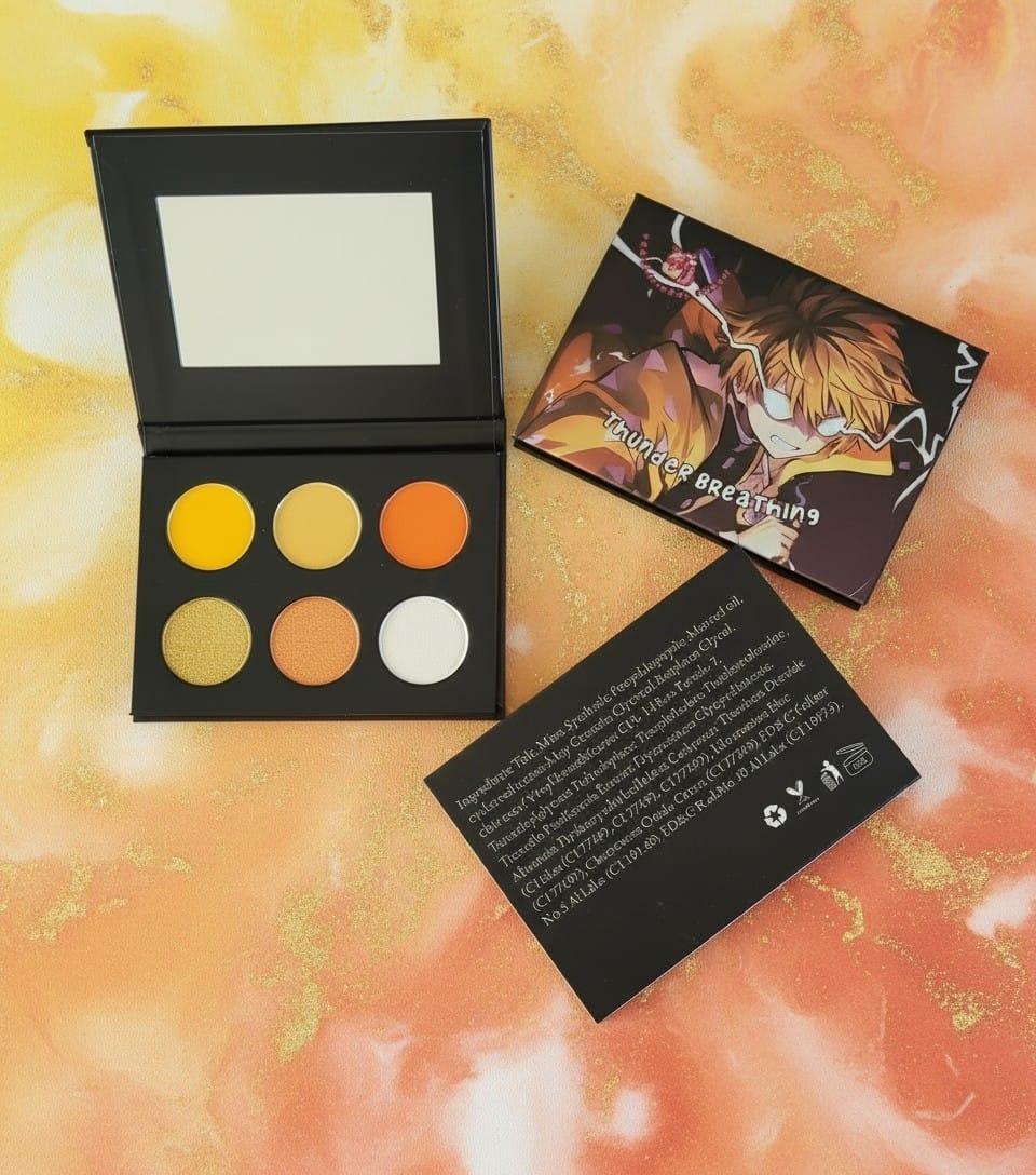 Demon Slayer Zenitsu Agatsuma Thunder Breathing Eyeshadow Palette
