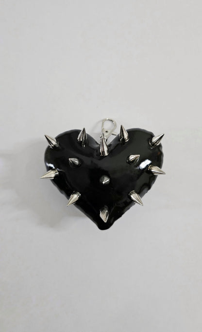 Mini Mini Spiked Heart Charm