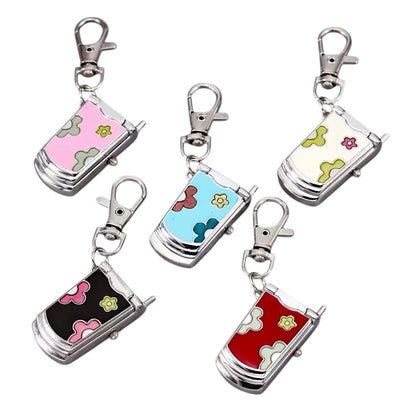 Watch Flip Phone Key/Bag Charm Black