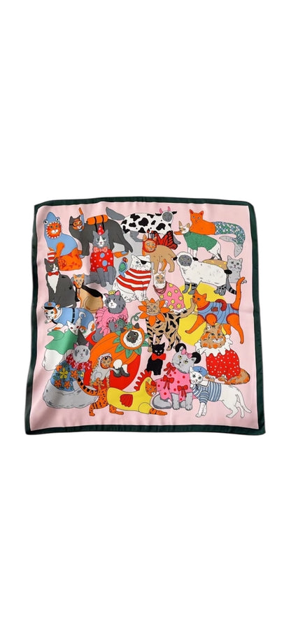 SATIN CAT SCARF