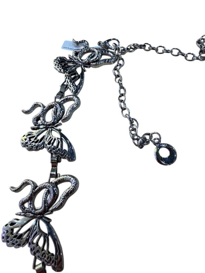 Silver Butterfly Snake Chain Belt