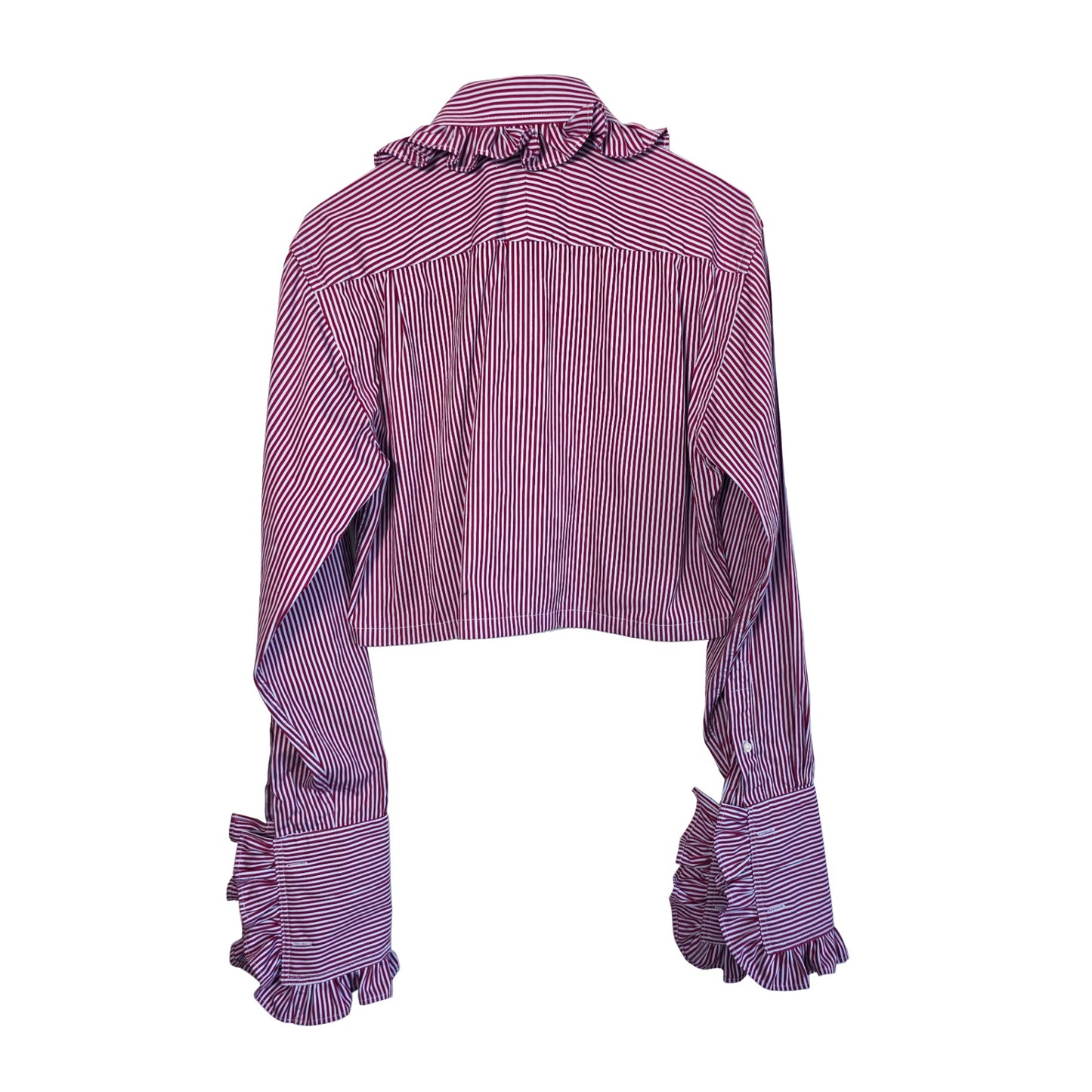 Premonition Shirt in Red and Blue Stripe