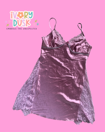 Upcycled vintage slip dress