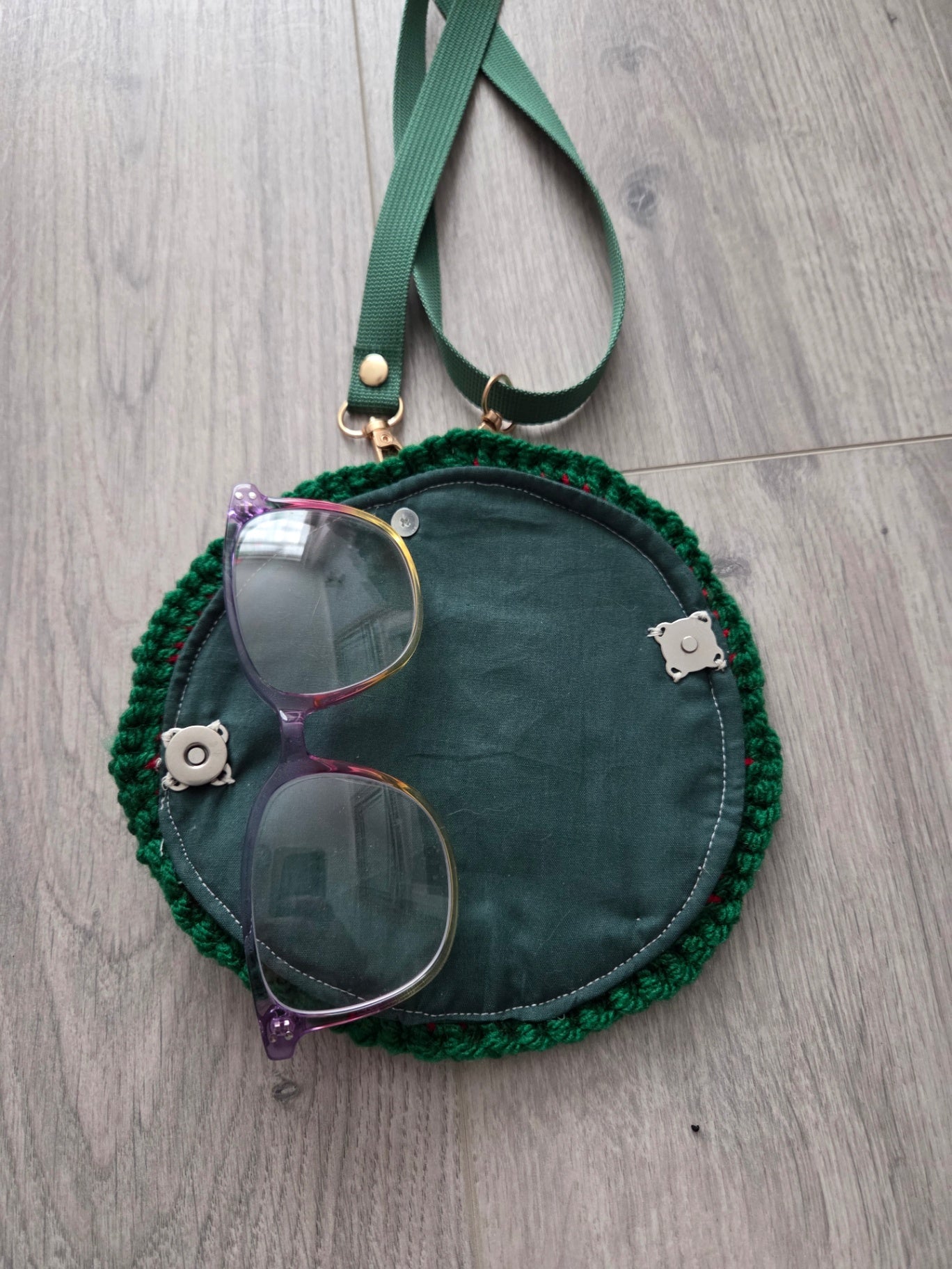 Crochet glasses case