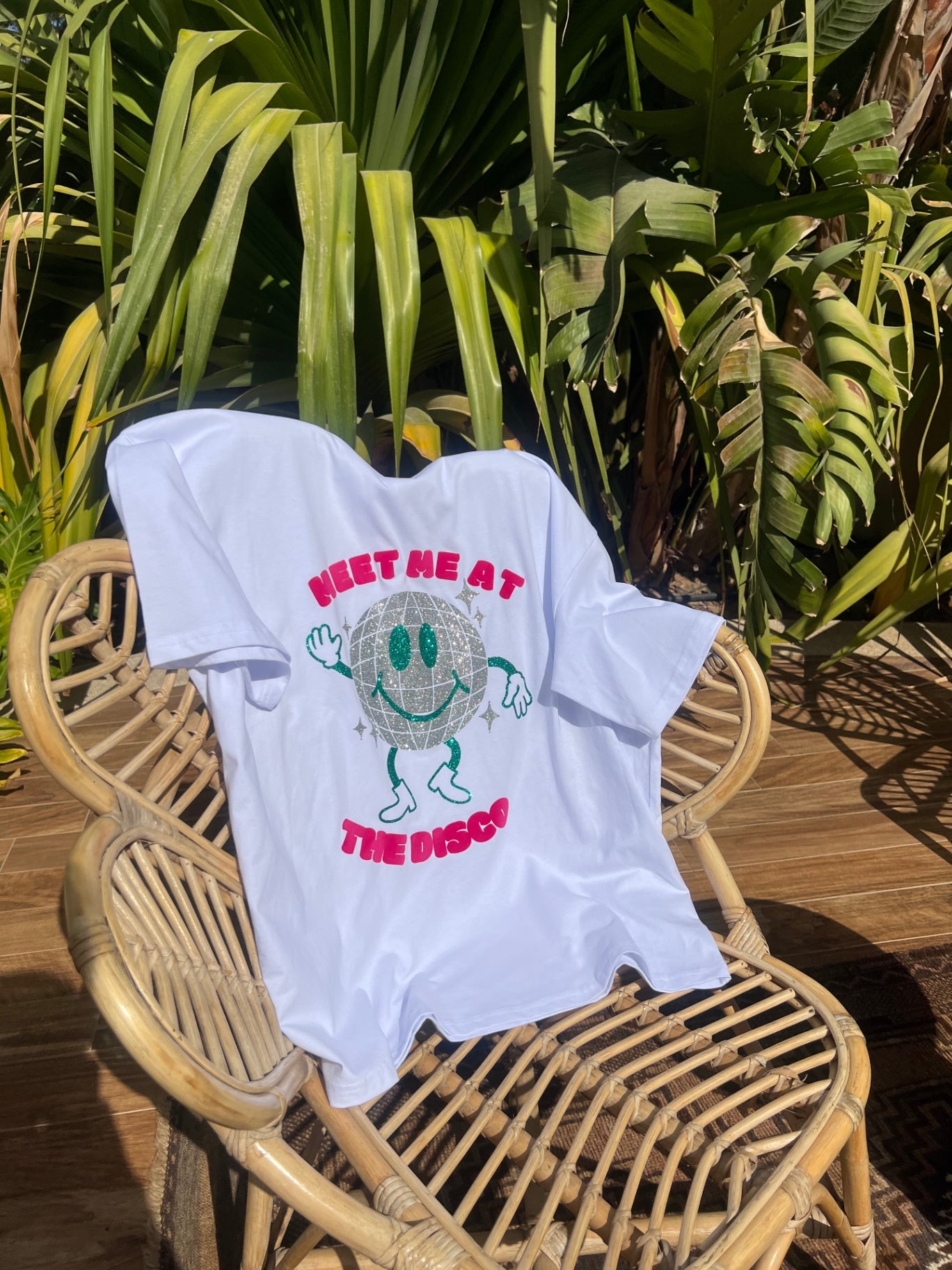 Disco Dave White T-shirt - Large 