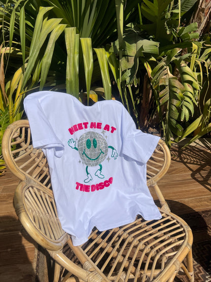 Disco Dave White T-shirt - Small 