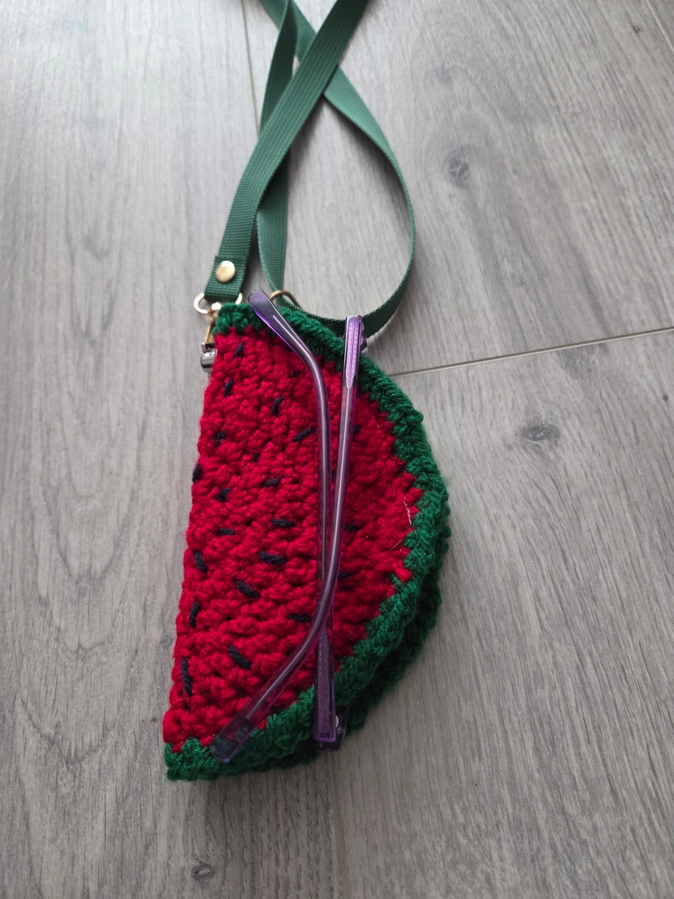 Crochet glasses case