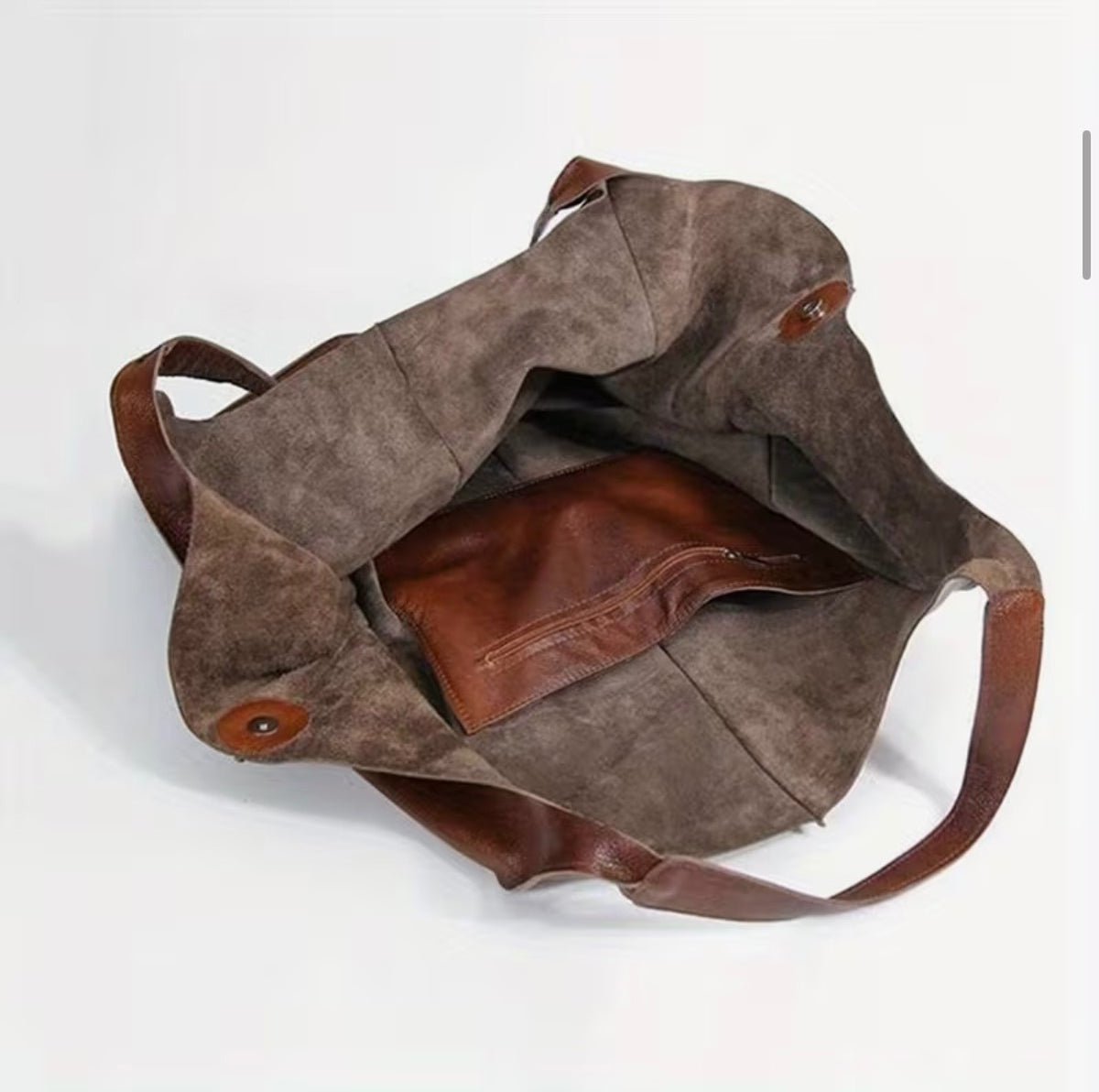 Brown Oversized Tote Bag