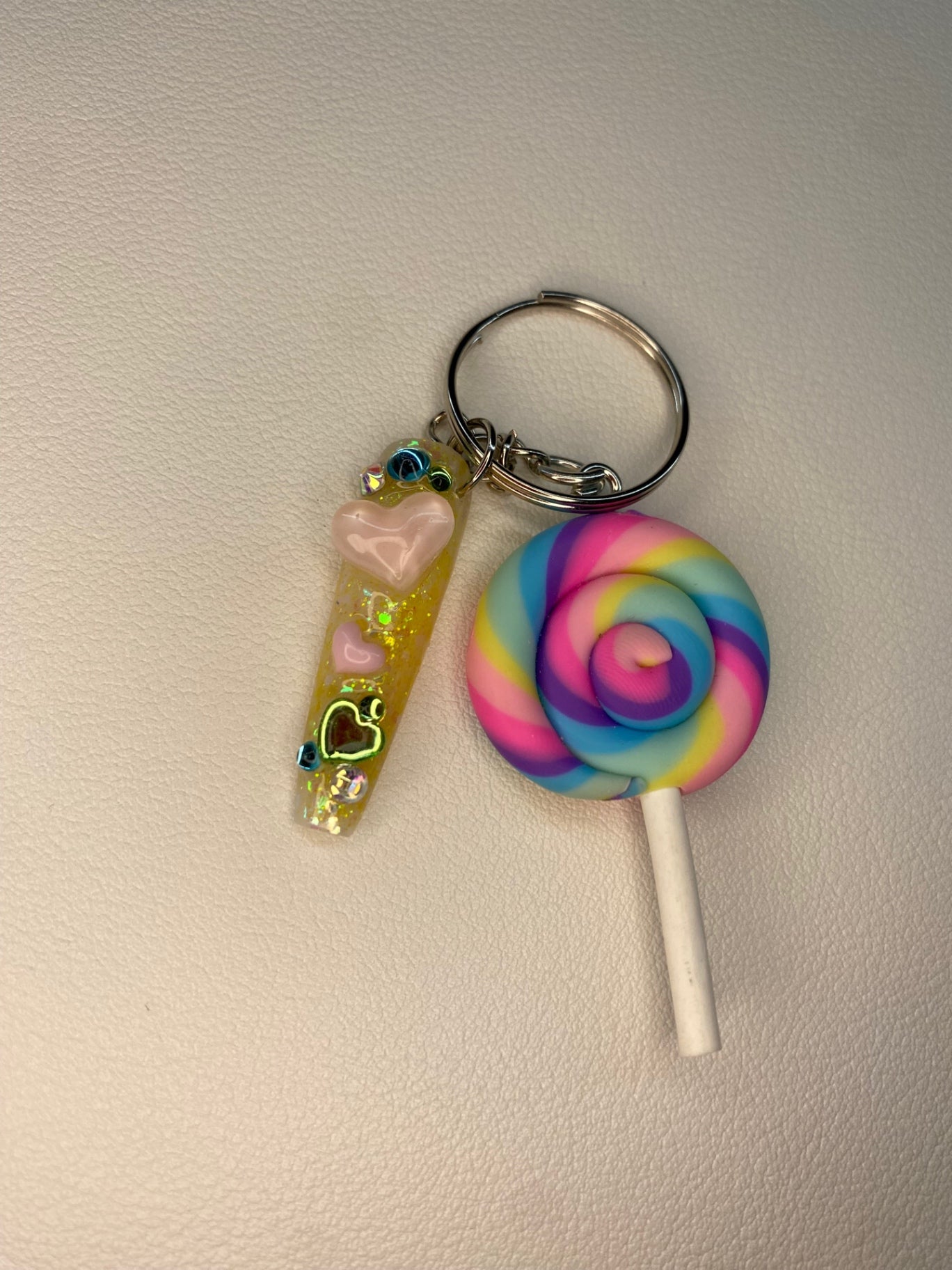 Hearts & LolliPops KeyChain/BagCharm
