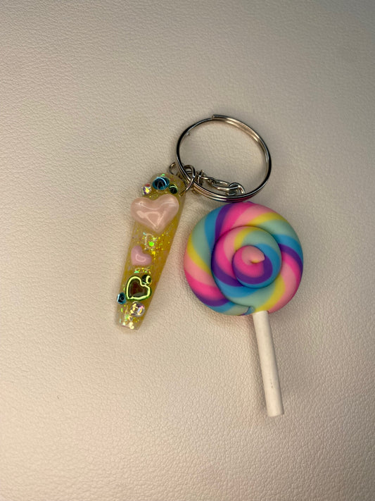 Hearts & LolliPops KeyChain/BagCharm