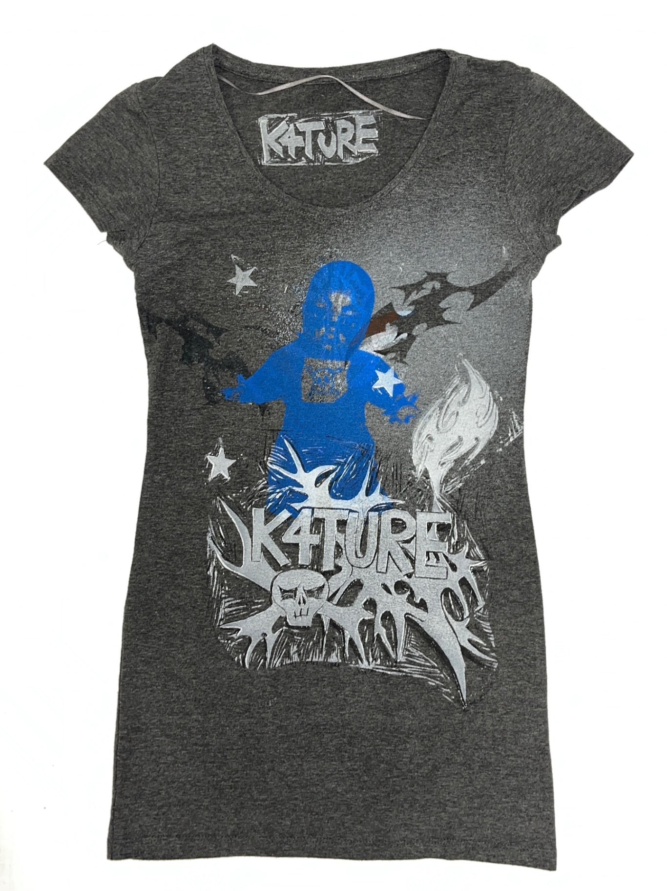 K4TURE grey longline top