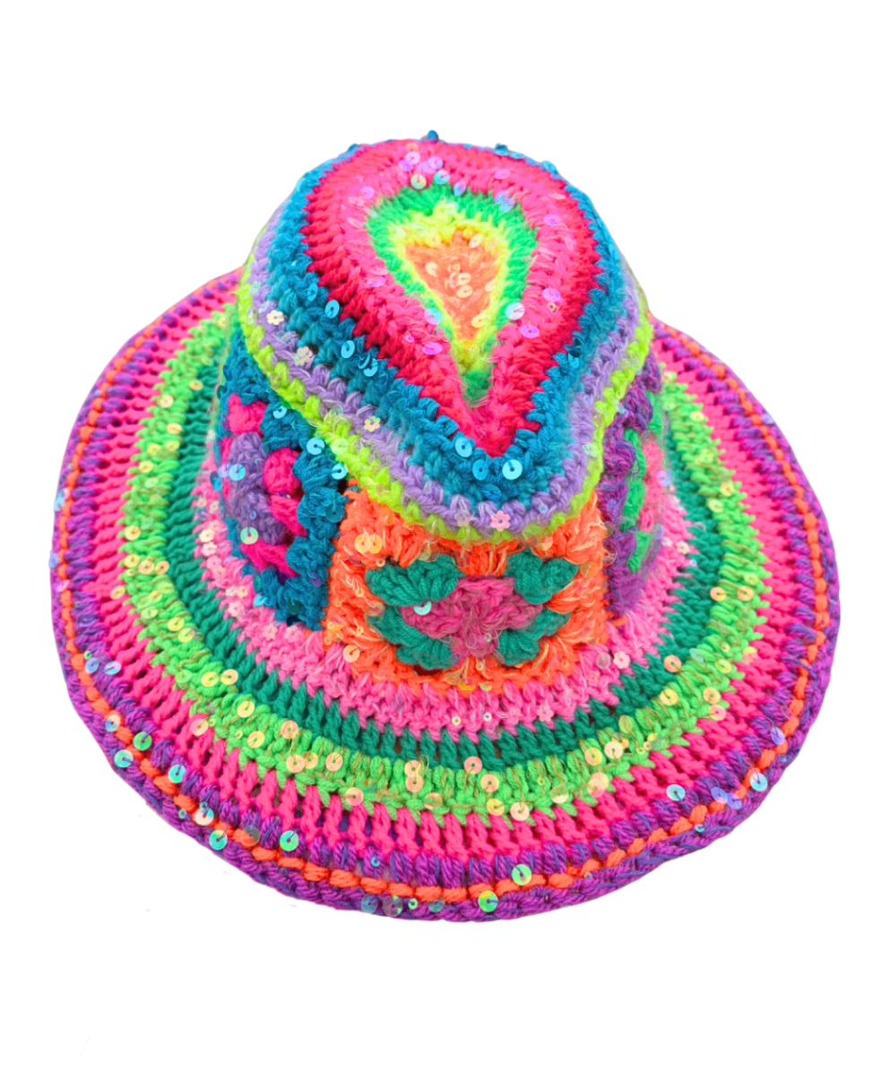 Rainbow Paradise Cowboy hat THE MAGIC LABEL
