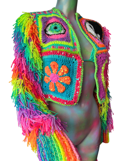 Rainbow Paradise Cardi (S) THE MAGIC LABEL