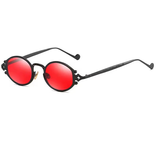 Black Red Cross Sunglasses