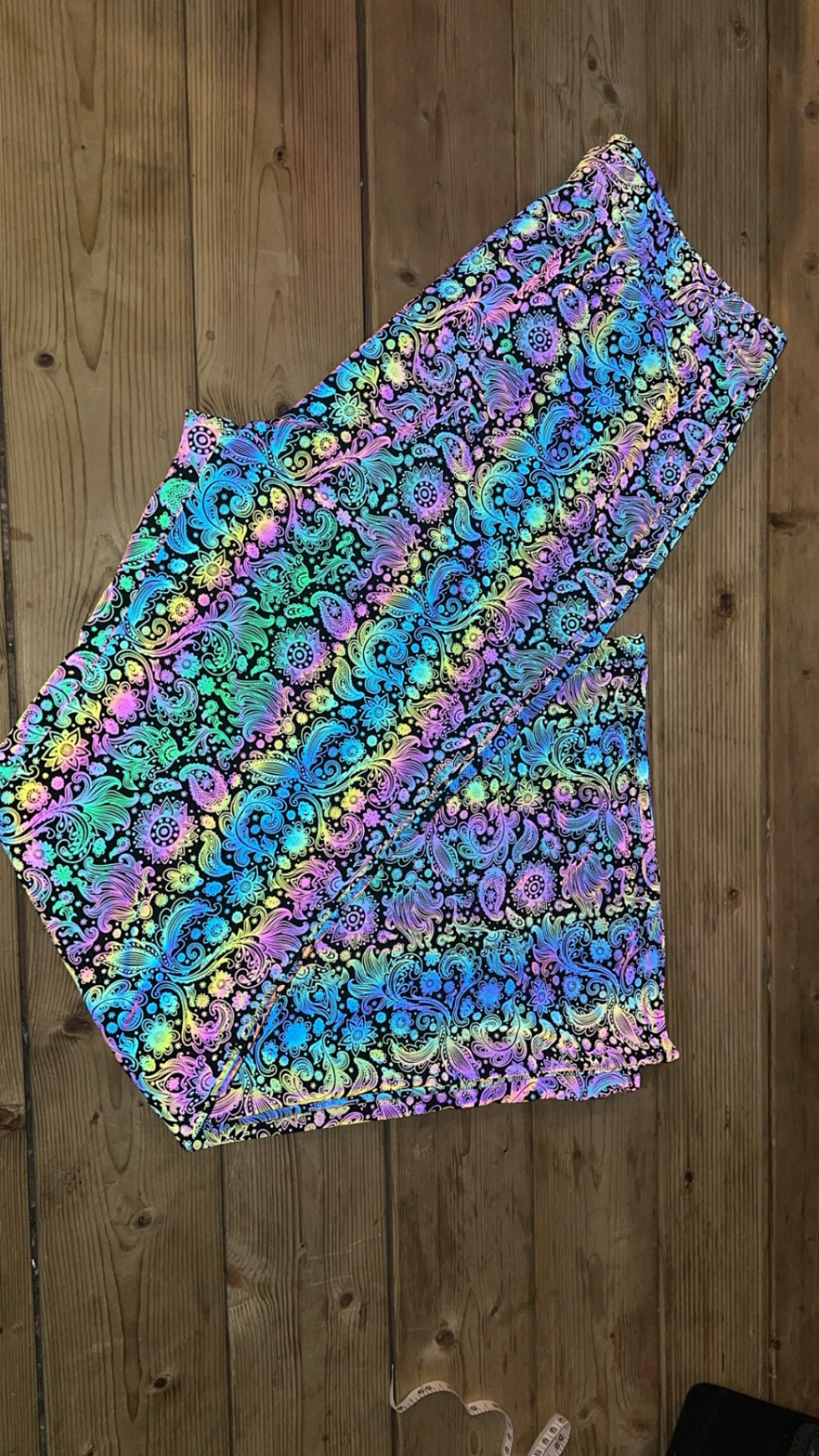 Paisley print reflective flares  