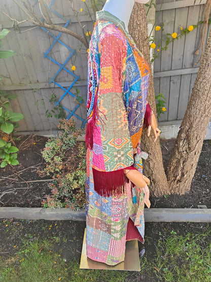 Fiesta kaftan with embroidered back