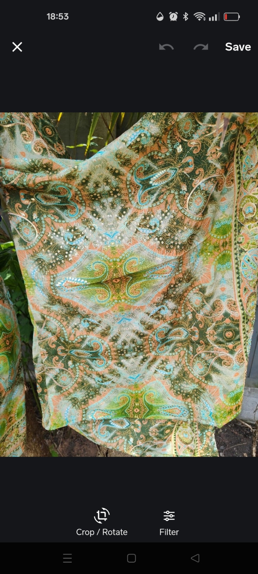 Pefkos co ord set top and sarong scarf 