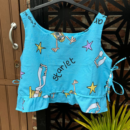 GROOVY CHICK TIE TOP