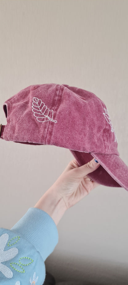 Floral Design Red Cap