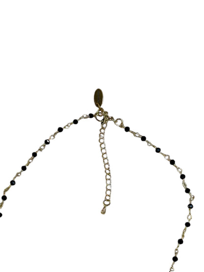 Talisman Gold Moon Crystal Chain Necklace 