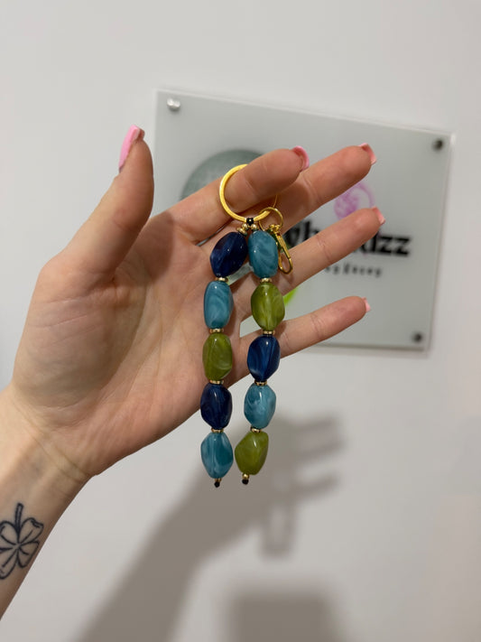 Aqua forest keyring