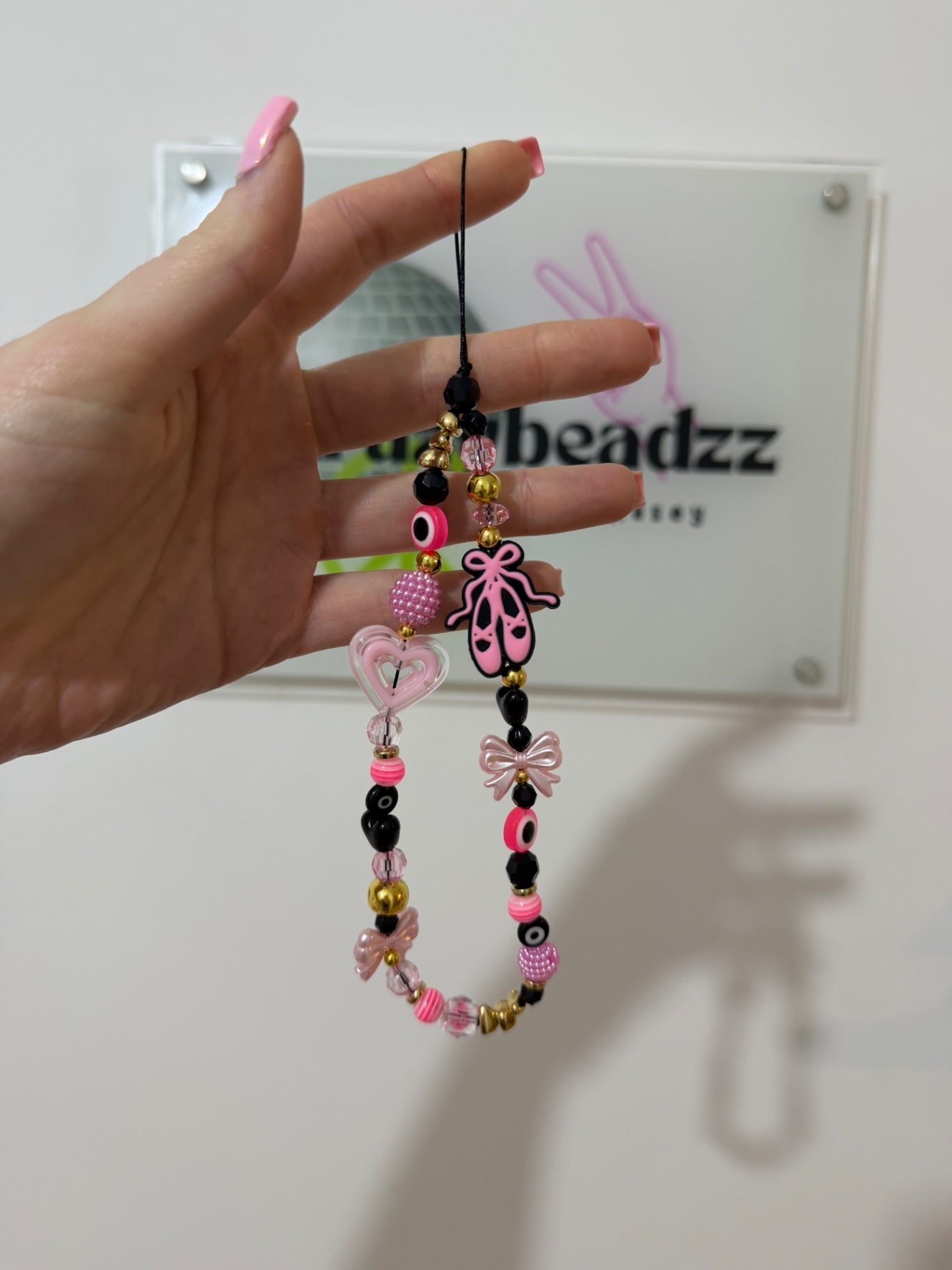 ‘Dancing princess’ phone charm - gold