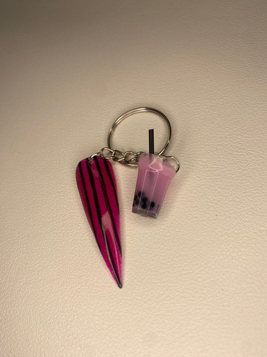 Boba Bubble Tea KeyChain