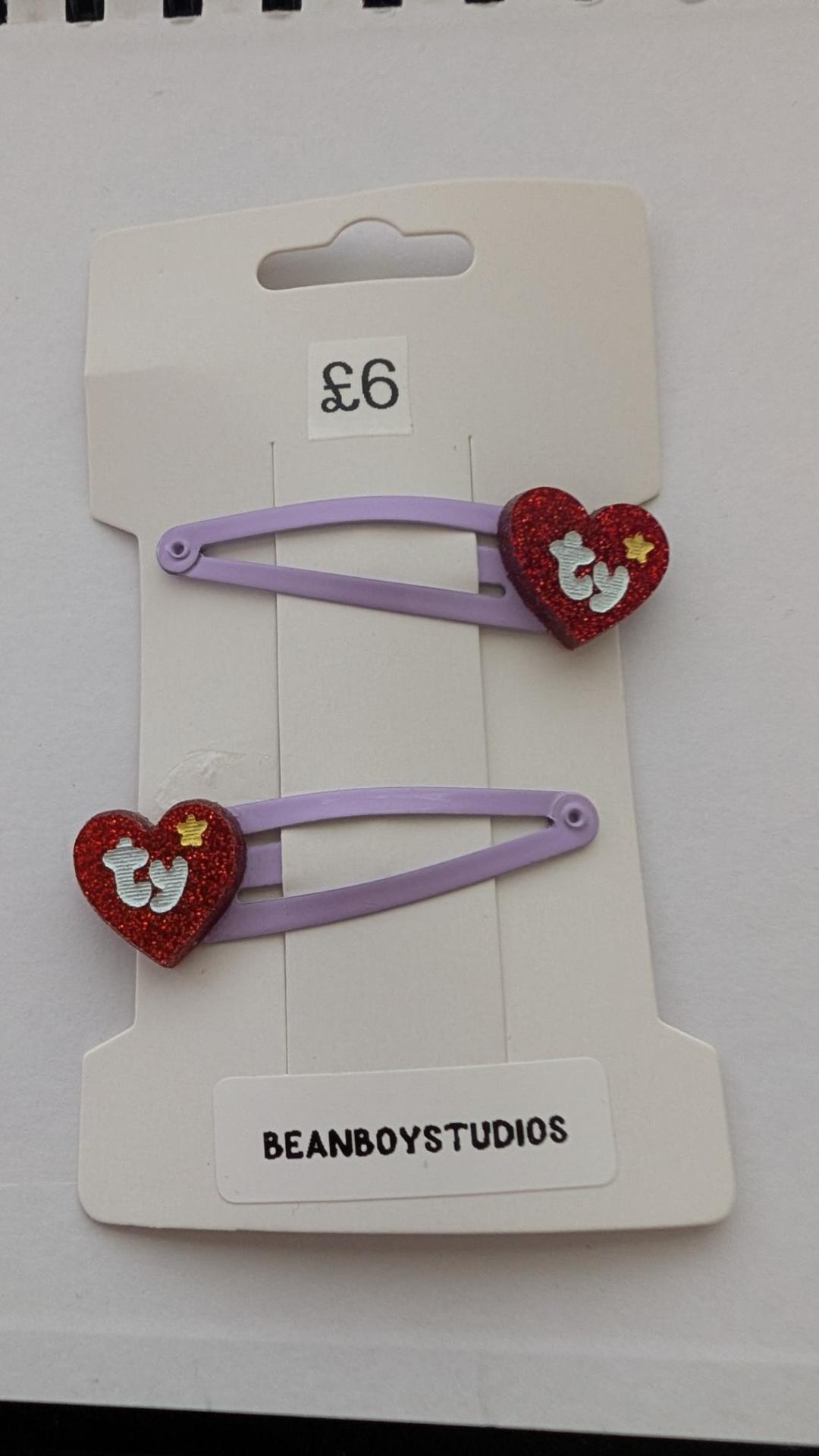 Ty Purple Hair Clips